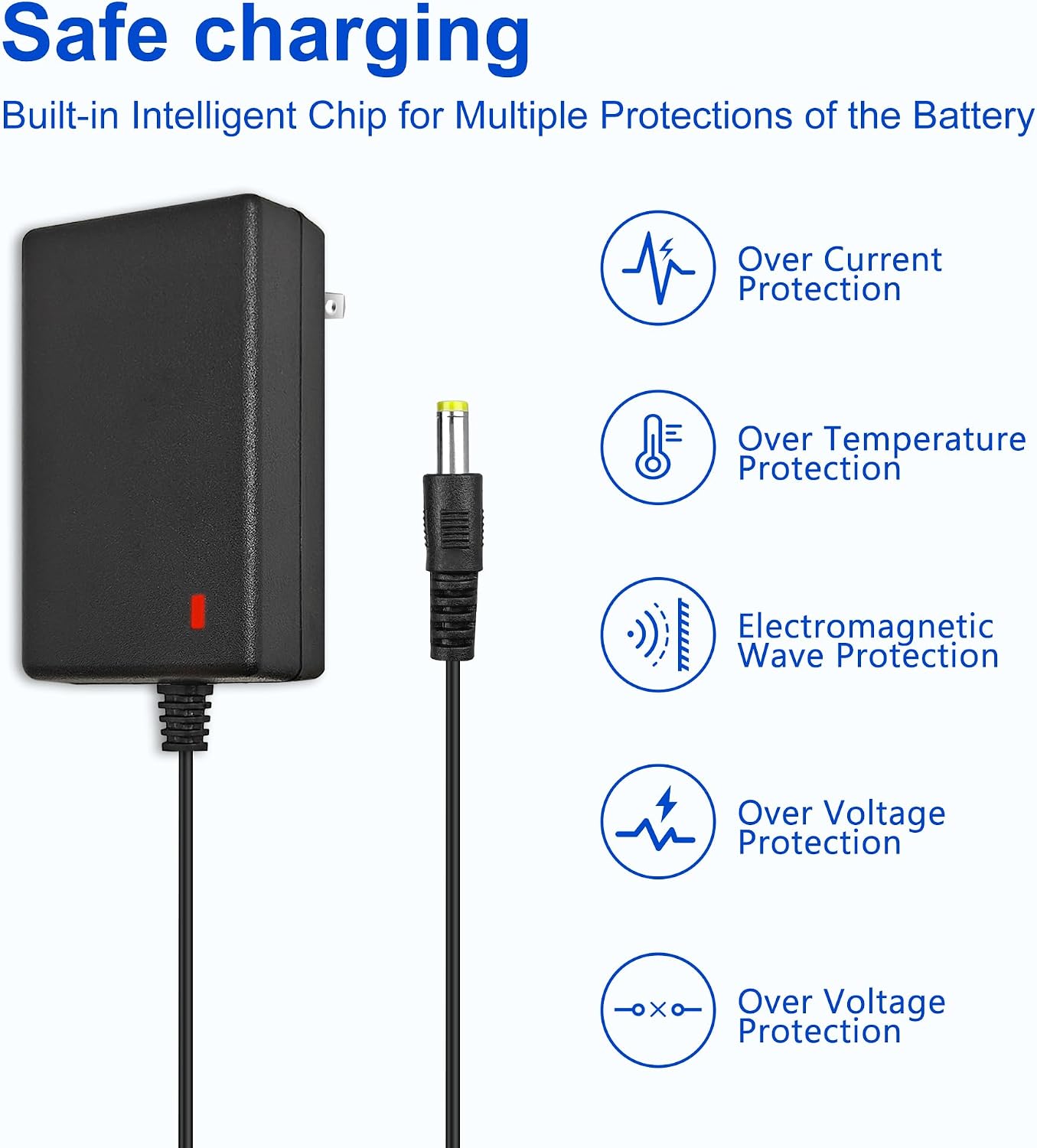 15V Charger for Theragun Mini, Theragun Prime, Fusion Massage Gun Therabody Percussion Massager Travel Adapter, Power Cord Small Massager Charging Cable Professional Massage Gun Accessory